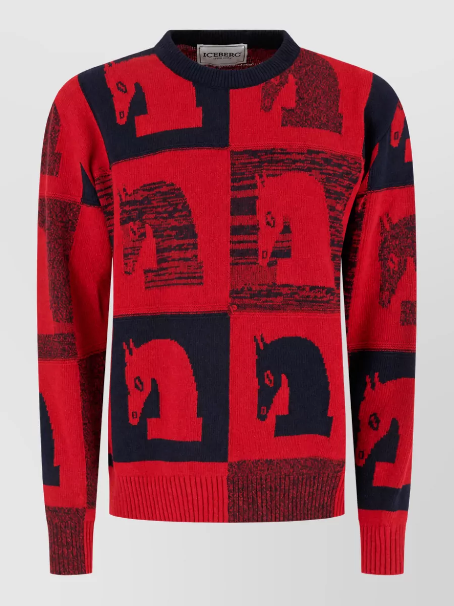 Iceberg embroidered wool cashmere jumper