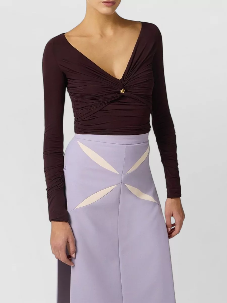 Elisabetta Franchi Fine-Knit Knitted Top