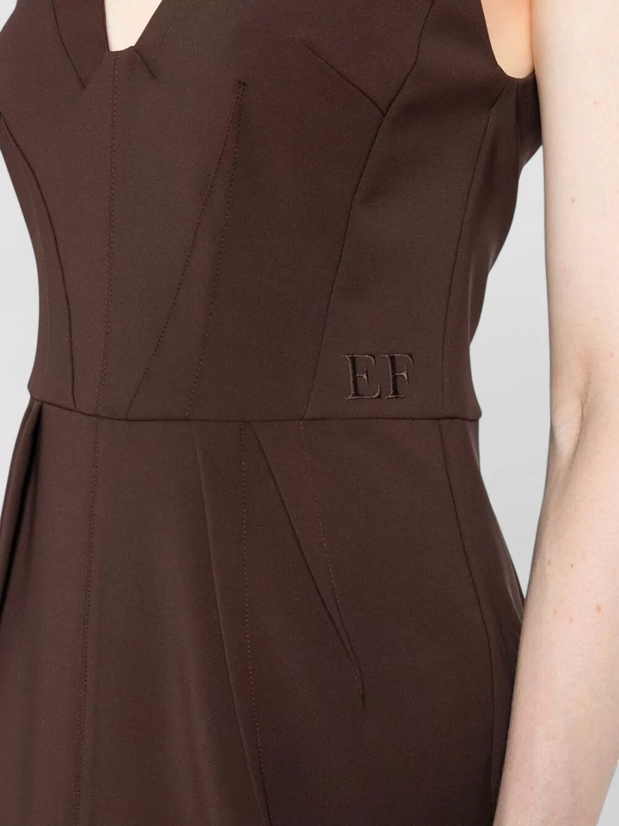 Elisabetta Franchi Crepe Midi Dress
