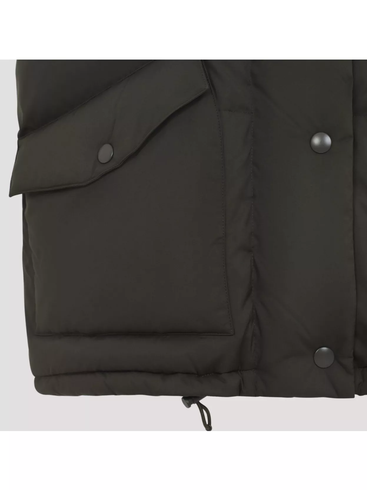 Miu Miu Sleeveless Padded Jacket With Smooth Collar In Green
