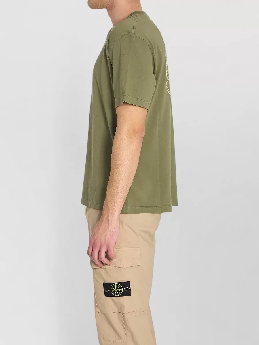 Stone Island Cotton Jersey Regular-Fit Printed T-Shirt