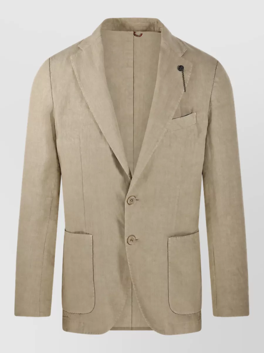Santaniello linen suit jacket