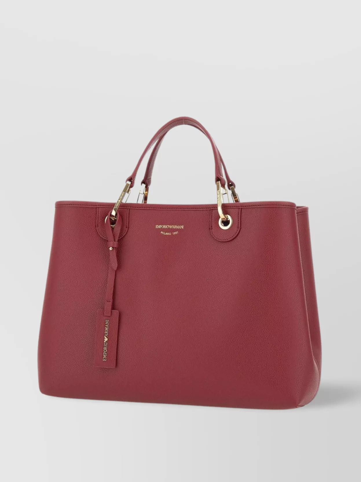 Emporio Armani Deer Print Vegan Leather Shoulder Bag