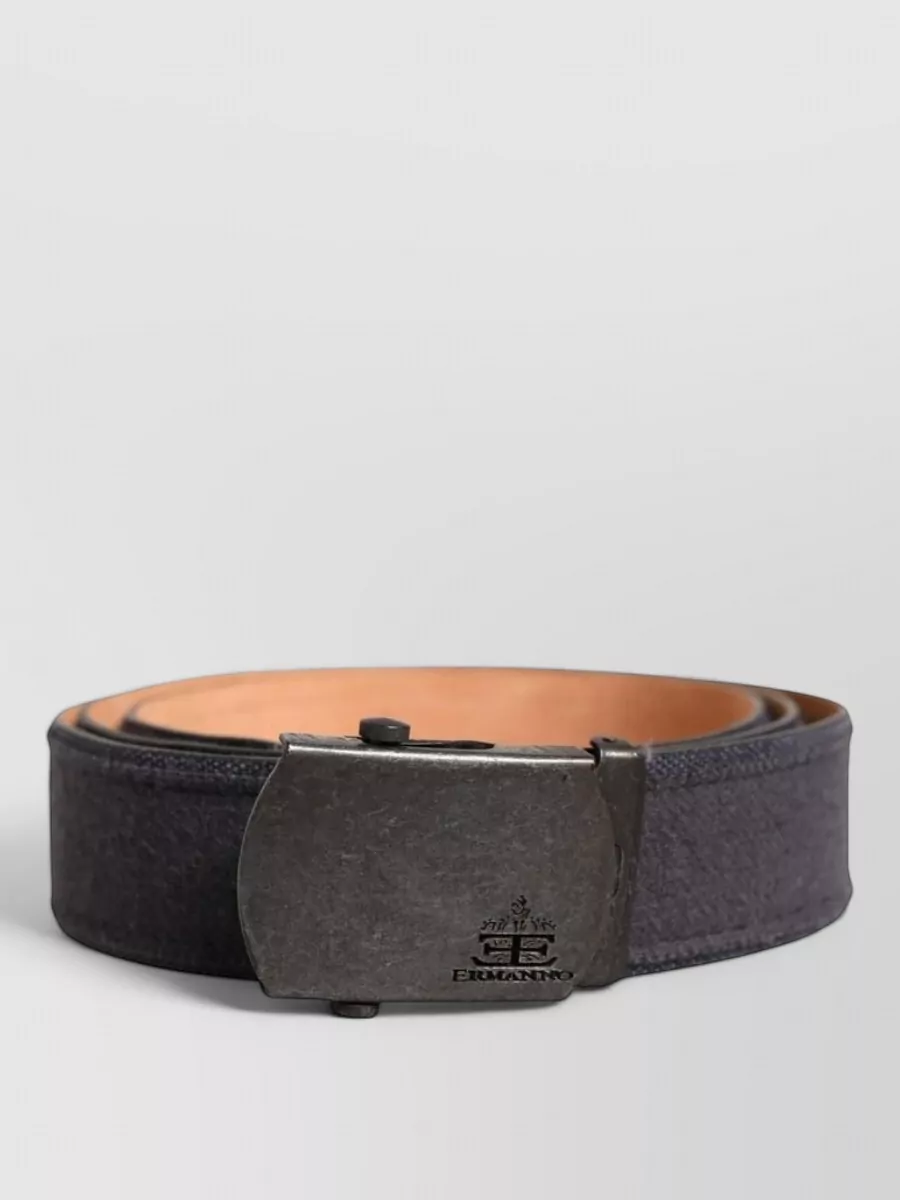 Ermanno Scervino logo metal buckle belt