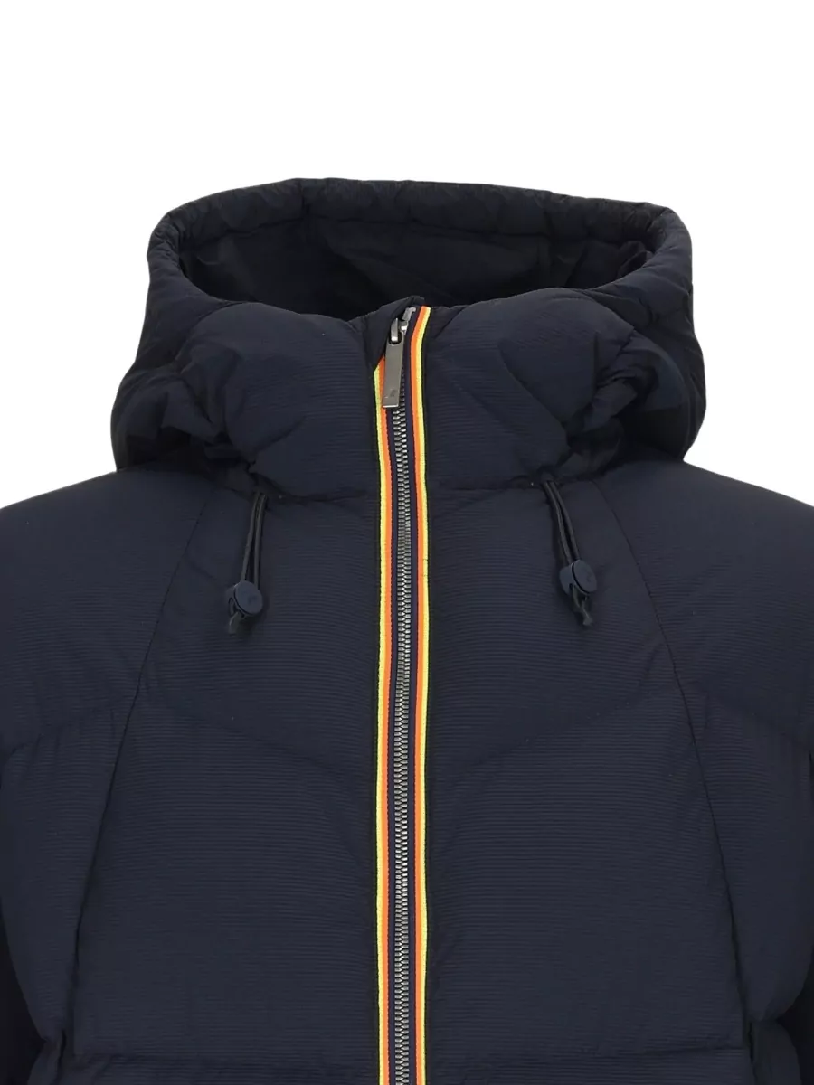 K-Way Nylon Quilted Puffer Coat