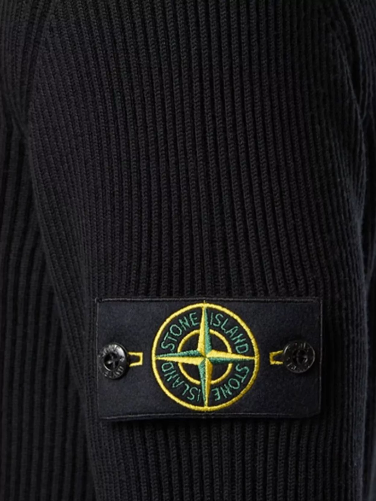 Stone Island Wool Turtleneck Sweater Logo Patch