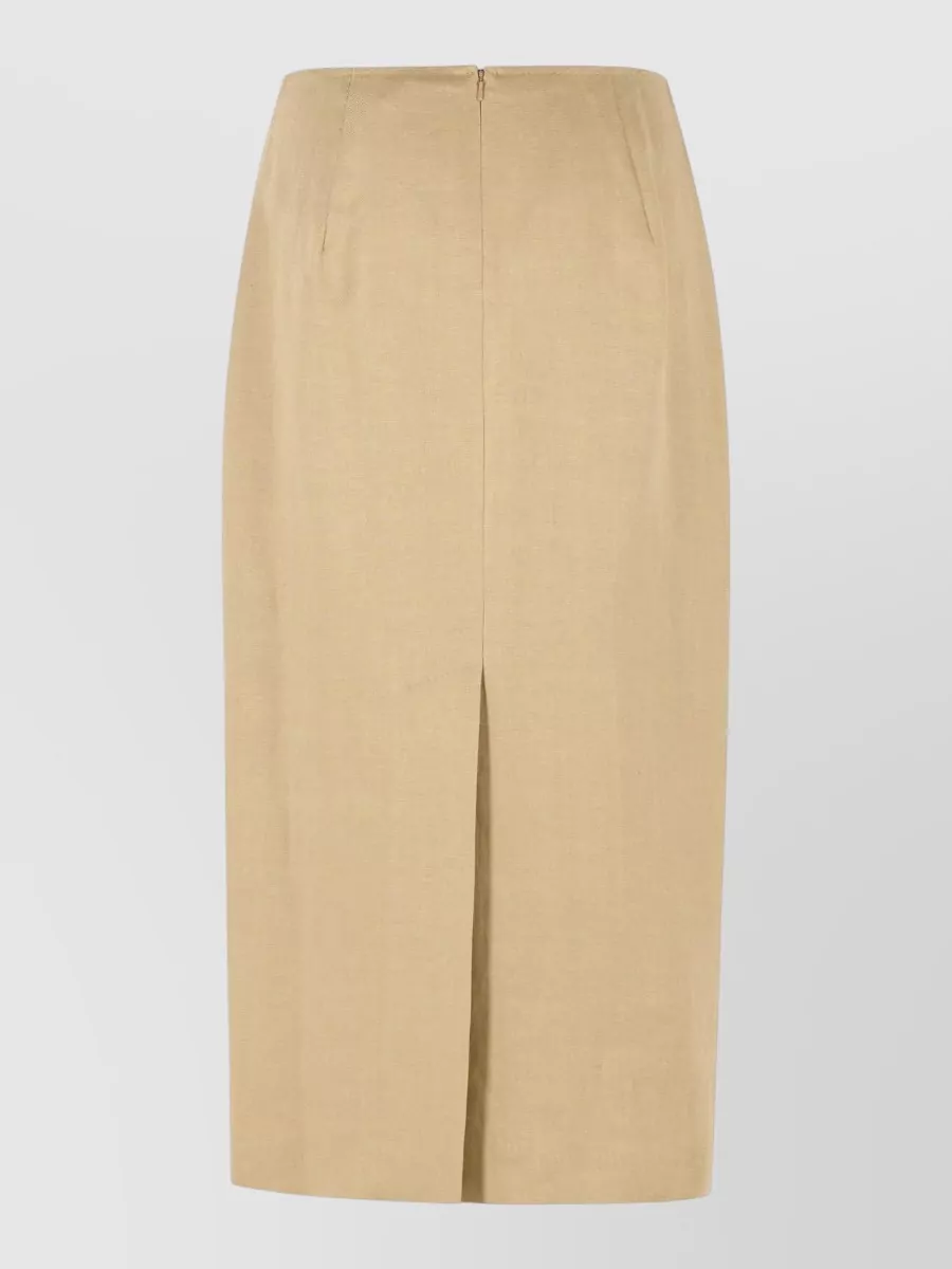 Max Mara linen slim pencil skirt