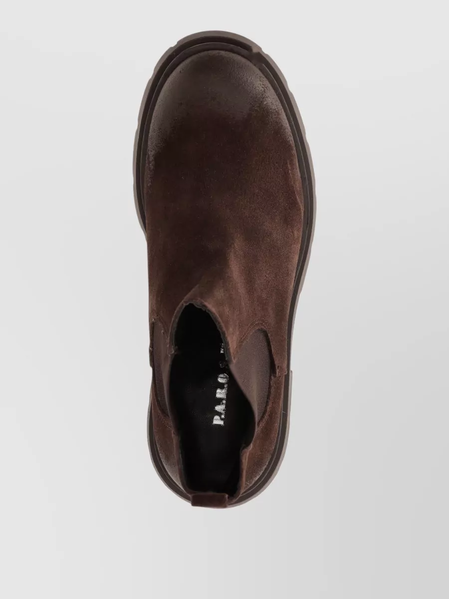 Parosh Calf Leather Chelsea Boots