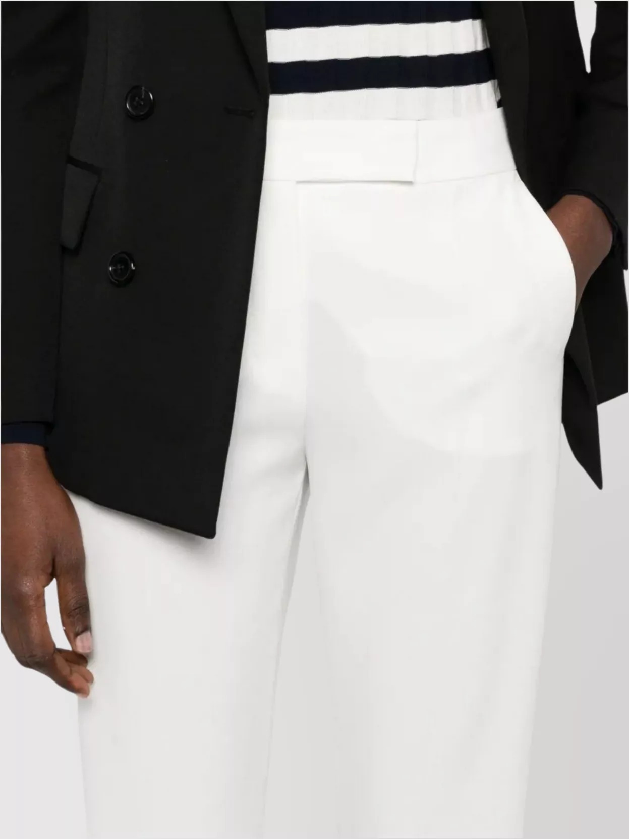 Max Mara Tailored Straight Leg Trousers With Belt Loops