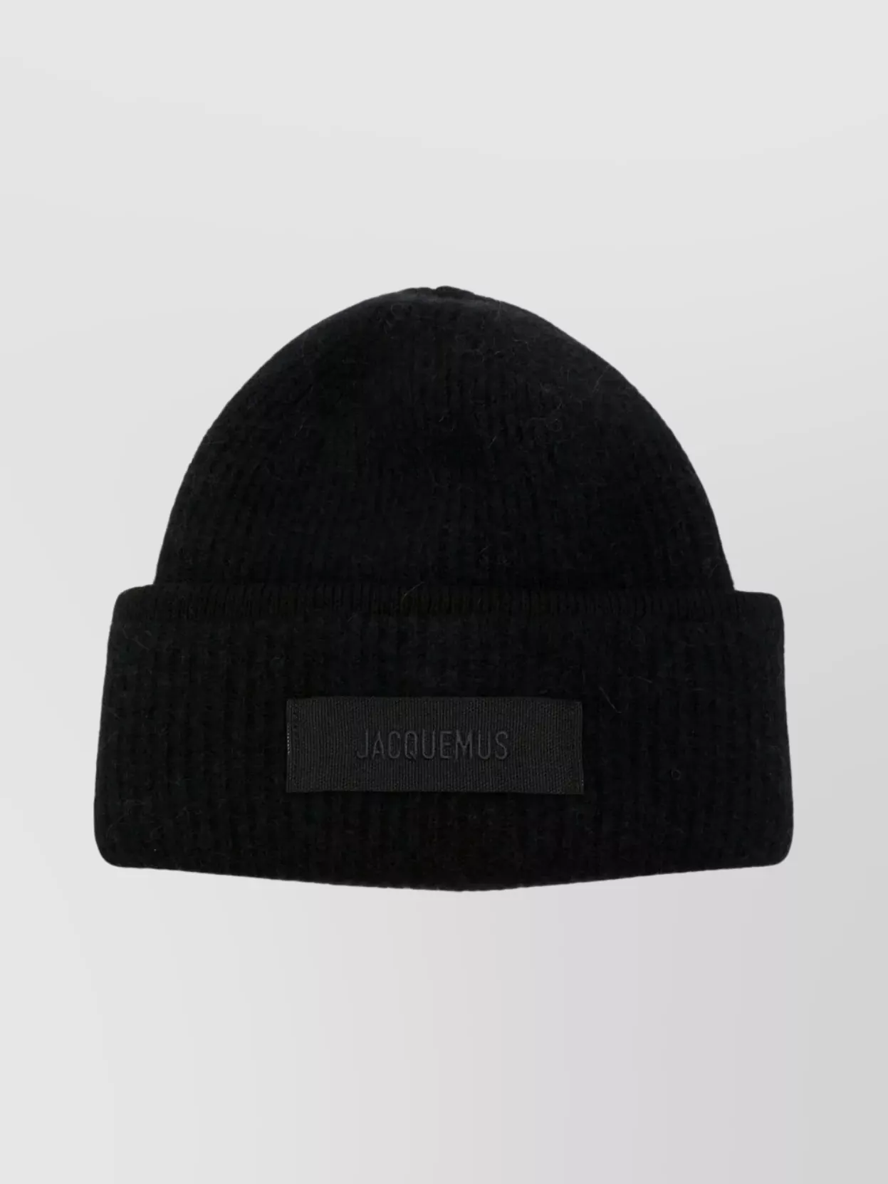 Jacquemus Gros Grain Hat With Pleated Round Crown In Black