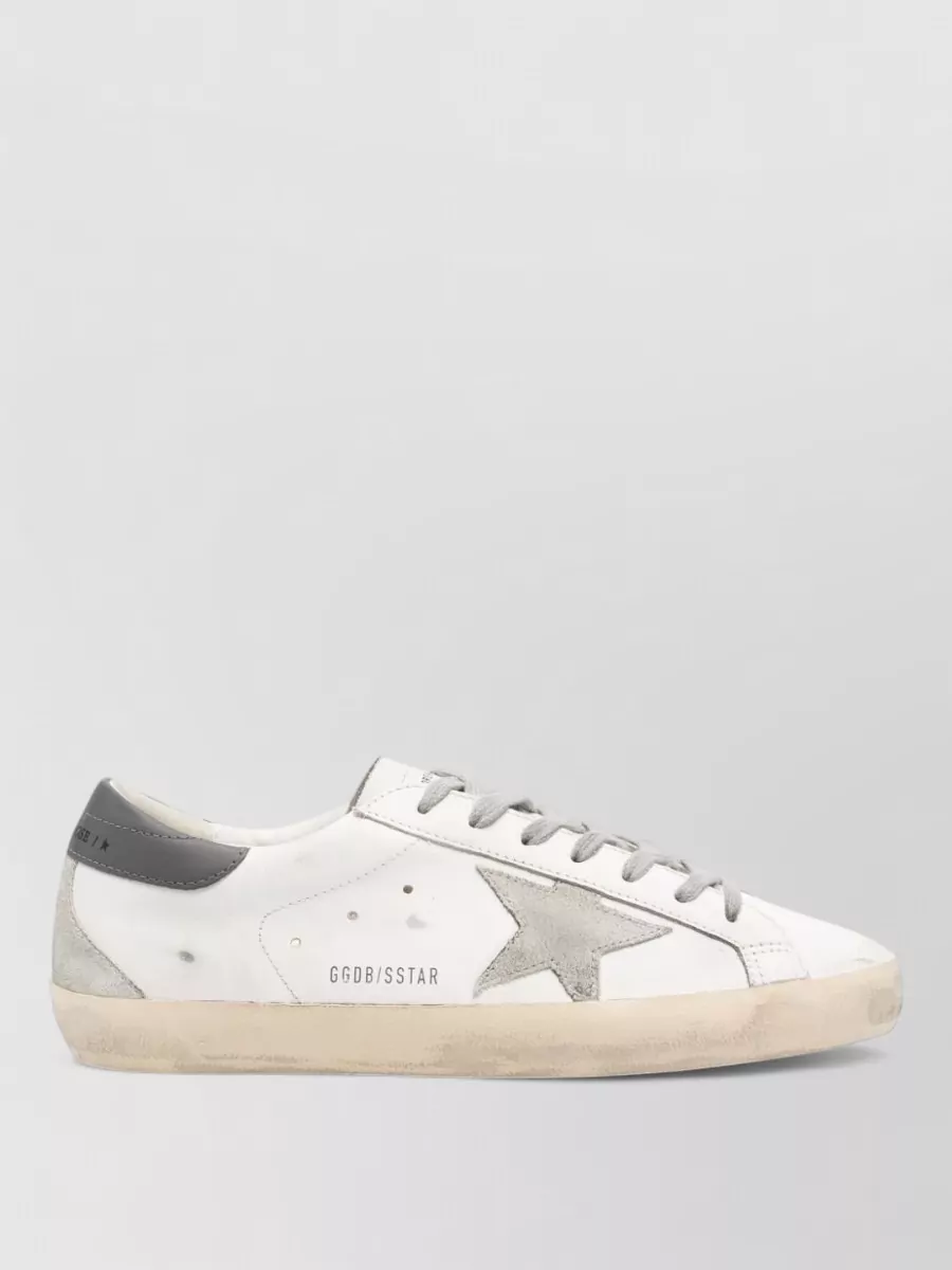 Golden Goose Superstar Leather Sneakers Suede Star Detail