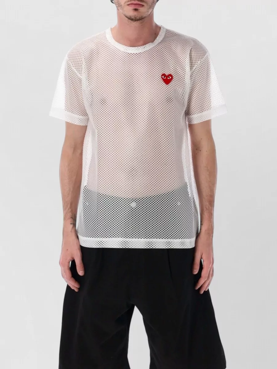 Comme des Garçons Play mesh short-sleeve t-shirt