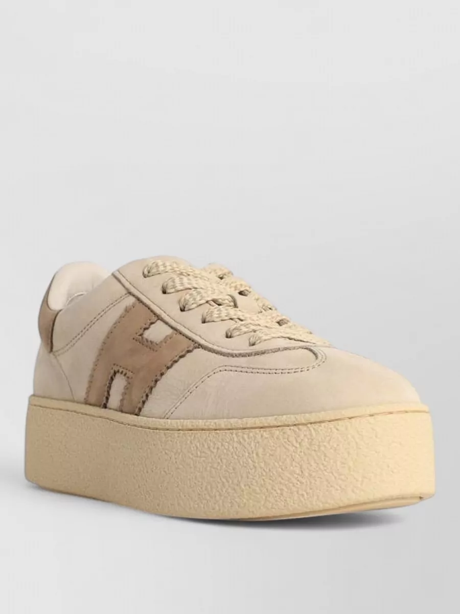 Hogan Leather Lace-Up Sneakers