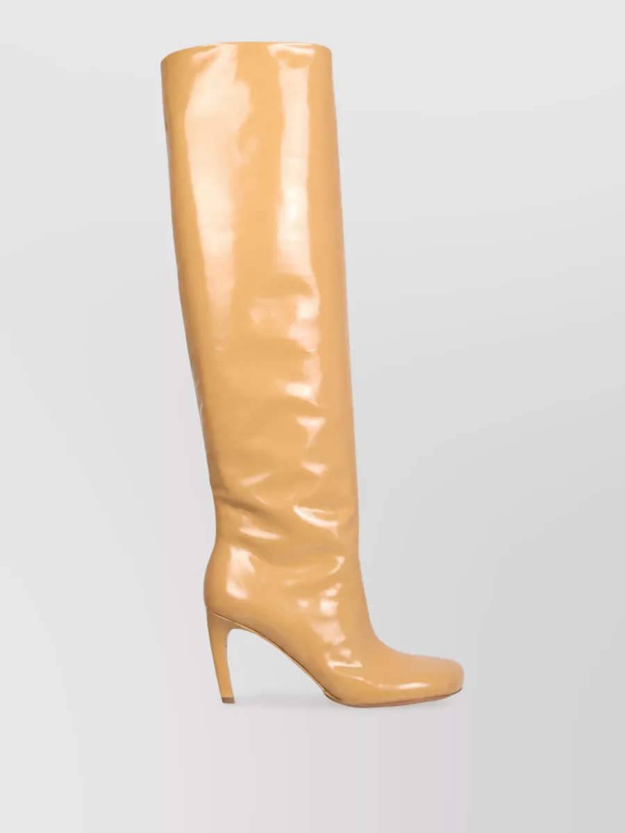 Dries Van Noten Leather High Boots