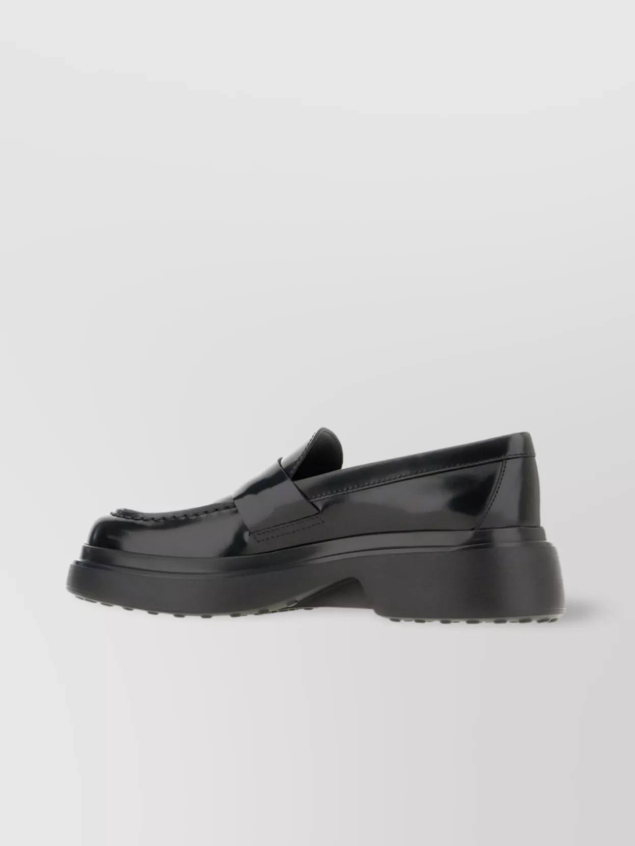 Tod's Leather Loafers With Chunky Sole And Glossy Finish