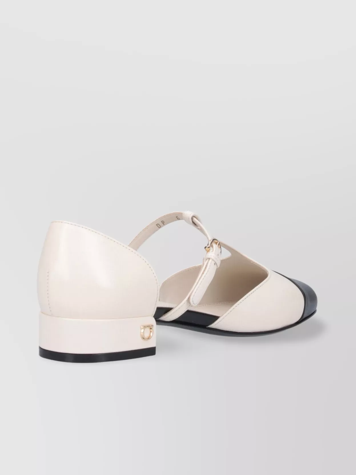 Ferragamo Block Heel T-Bar Strap Ballerina Shoes