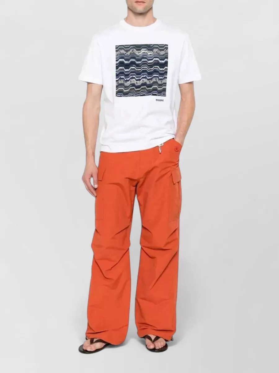 Missoni Zigzag Print Cotton Short Sleeve T-Shirt
