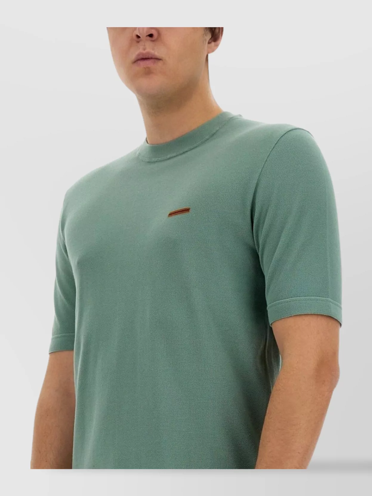 Zegna Logo Crew Neck T-Shirt