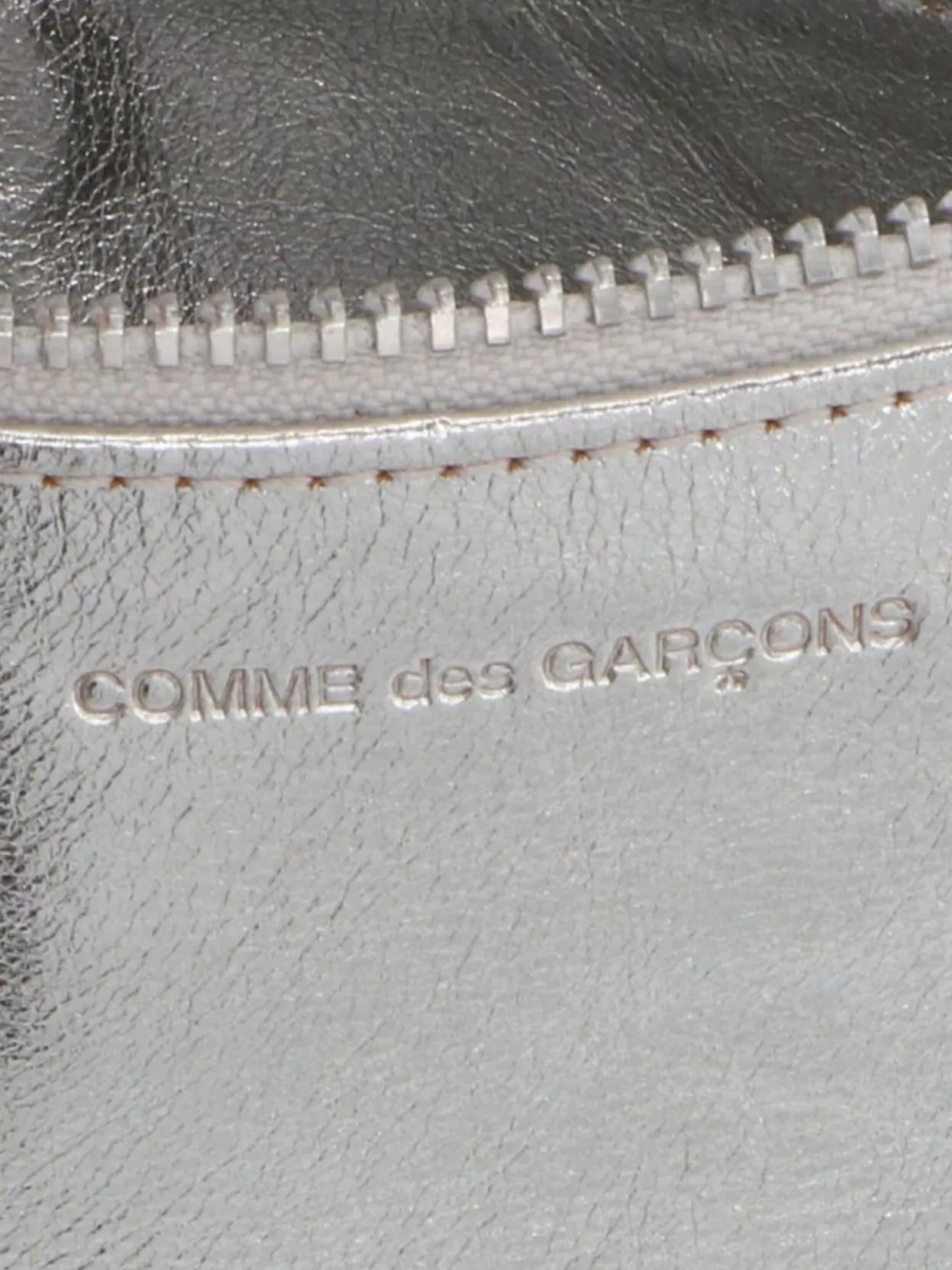 Comme Des Garçons Metallic Card Holder From Gold Line Collection