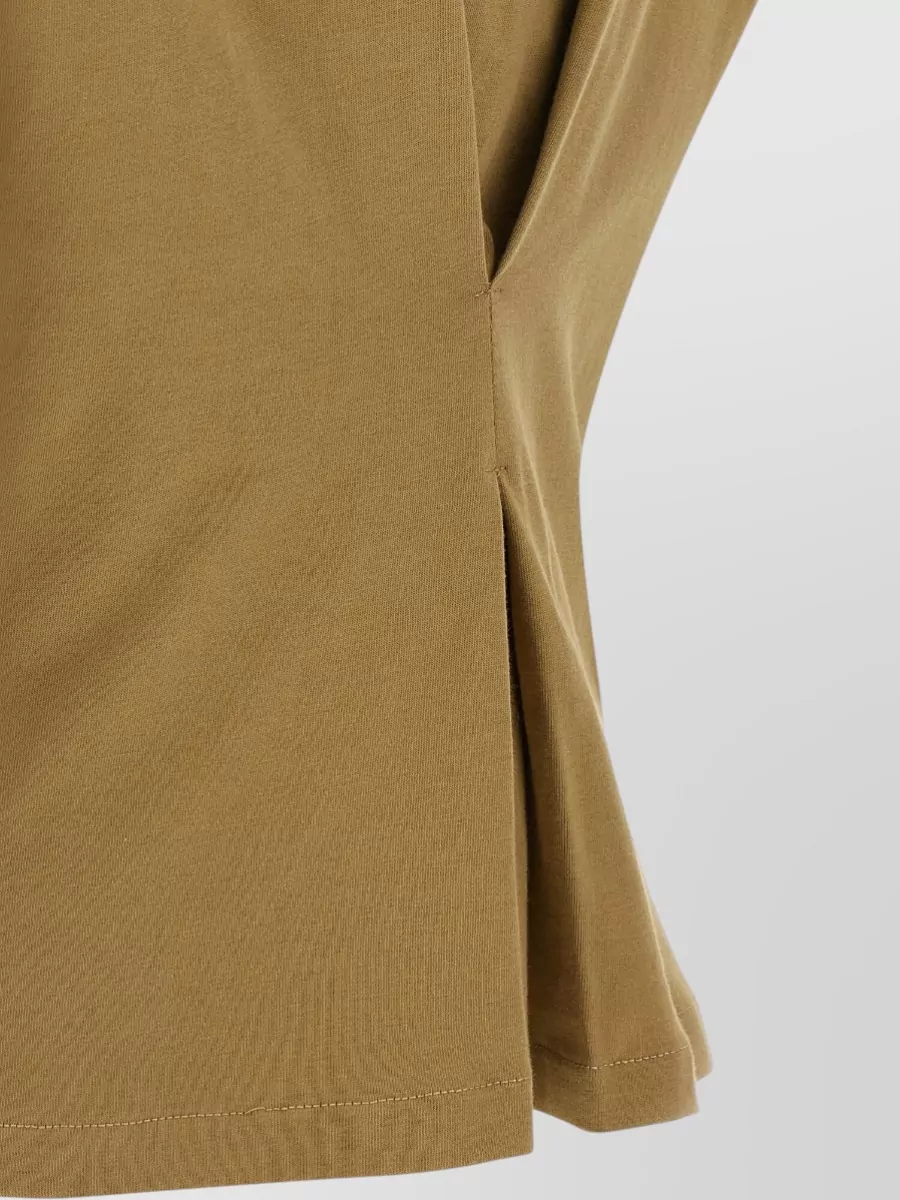 Nude Cotton Sequin Short-Sleeve T-Shirt