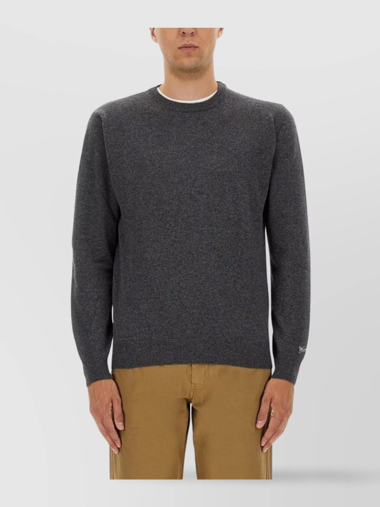 Woolrich Crew Neck Sweater Ribbed Cuffs