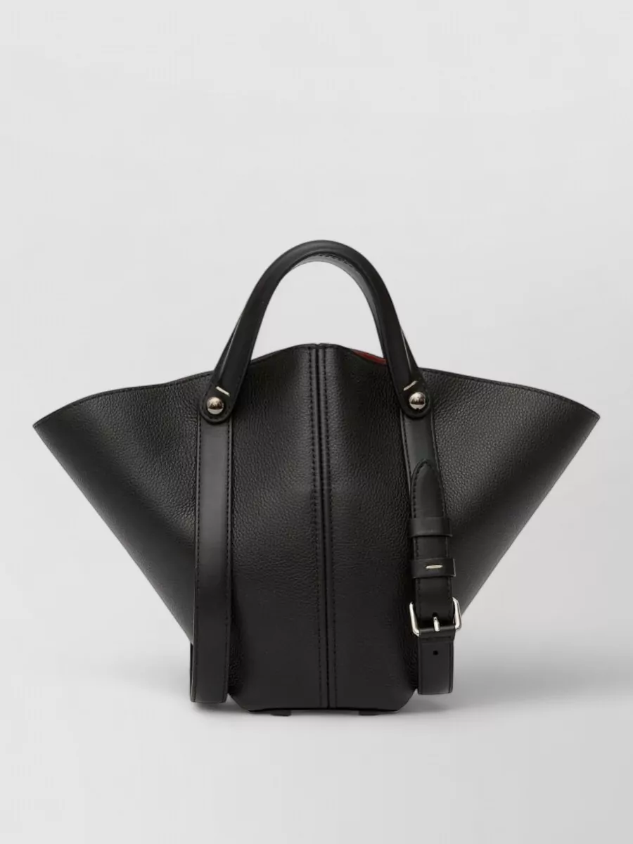 Maison Margiela dress-age small leather bucket bag