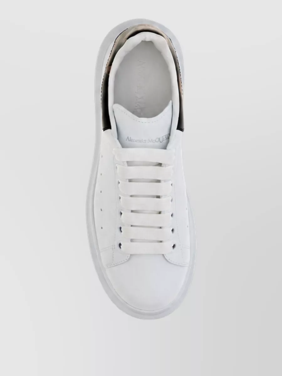 Alexander Mcqueen Calf Leather Low-Top Sneakers