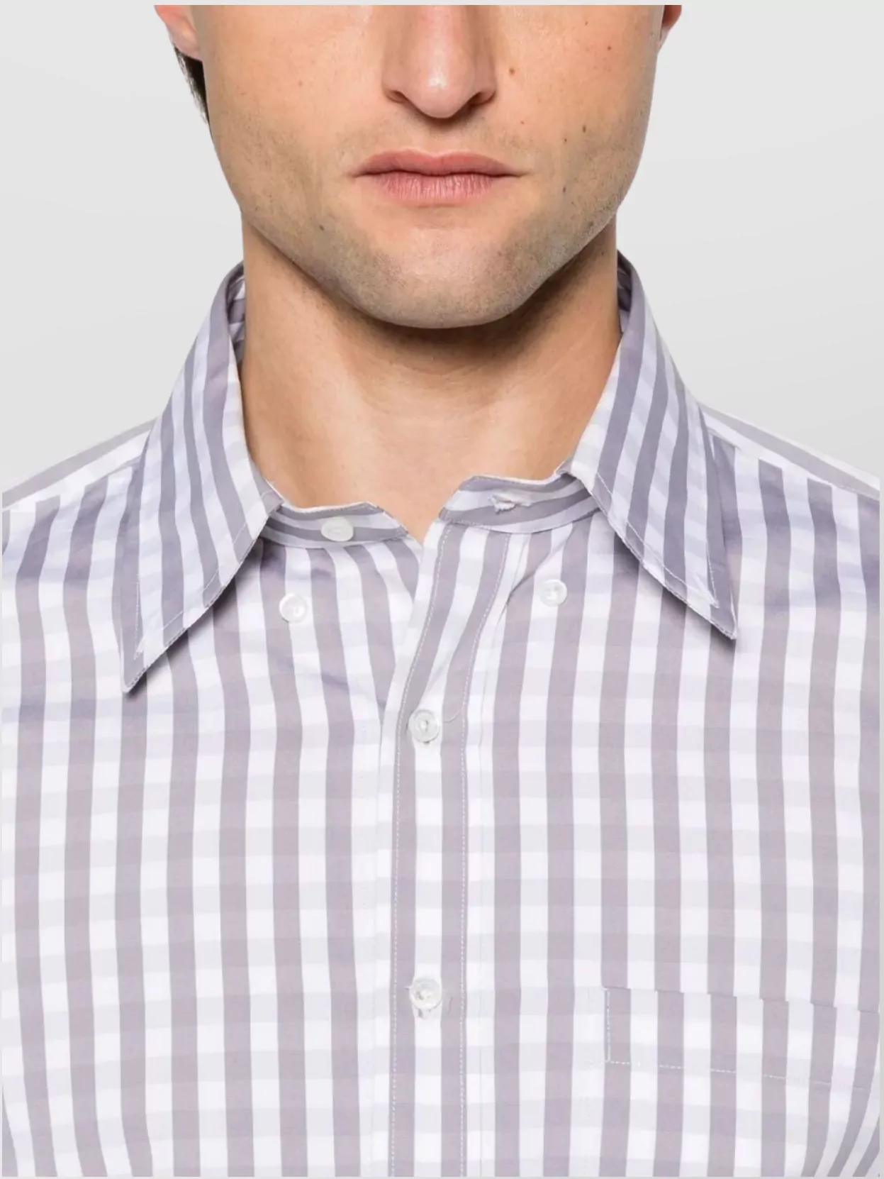 Thom Browne Straight Fit L/S Shirt W/Gg Armband