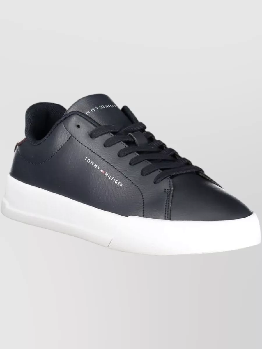 Tommy Hilfiger Leather Lace-Up Sneakers