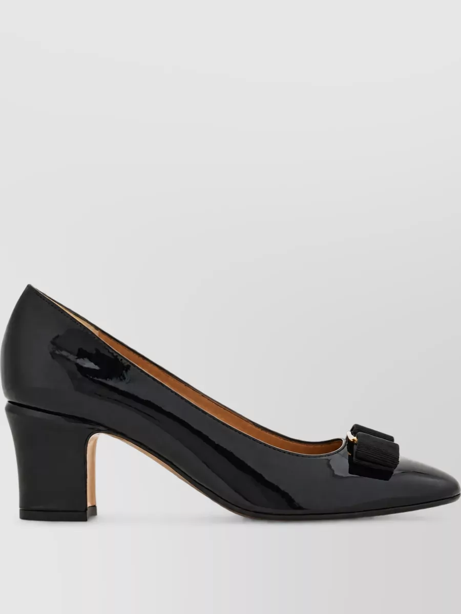 Ferragamo Leather Ballerina Flats