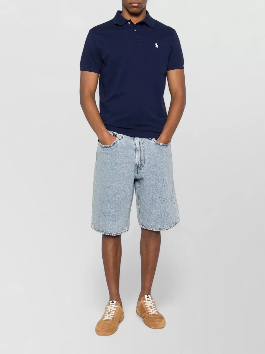 Polo Ralph Lauren Slim Fit Mesh Shirt Tennis Hem