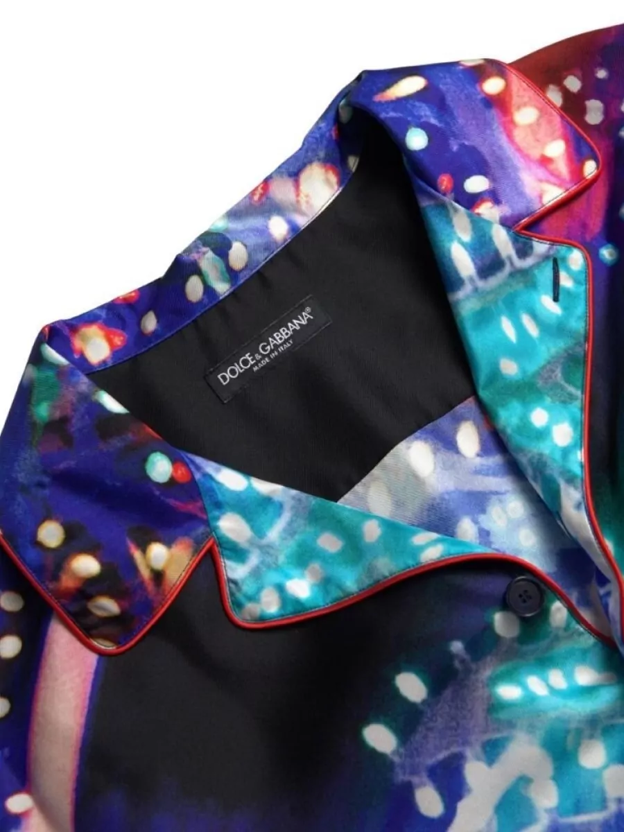 Dolce&Gabbana Silk Printed Pajama Shirt