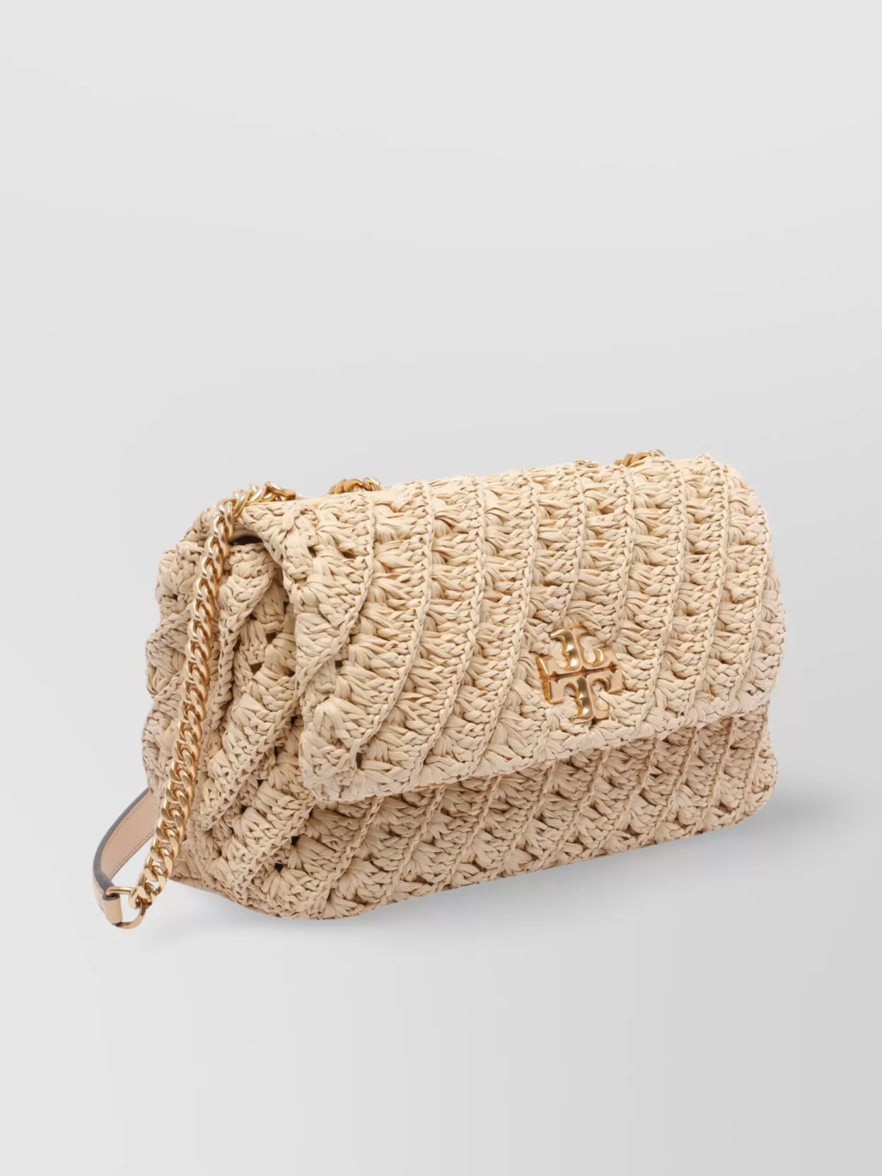 Tory Burch Kira Woven Small Convertible Shoulder Bag In Neutral