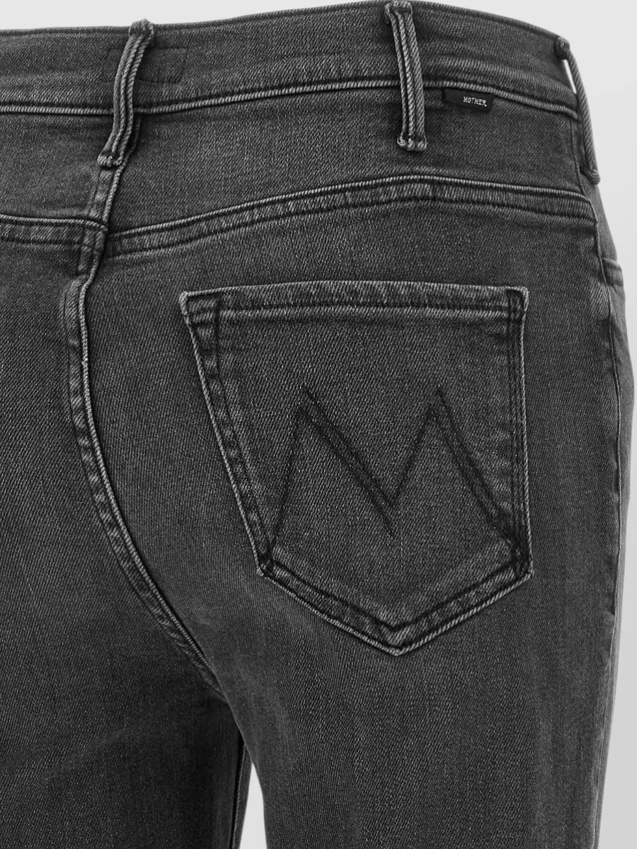 Mother Denim High-Rise Flared Ankle Jeans