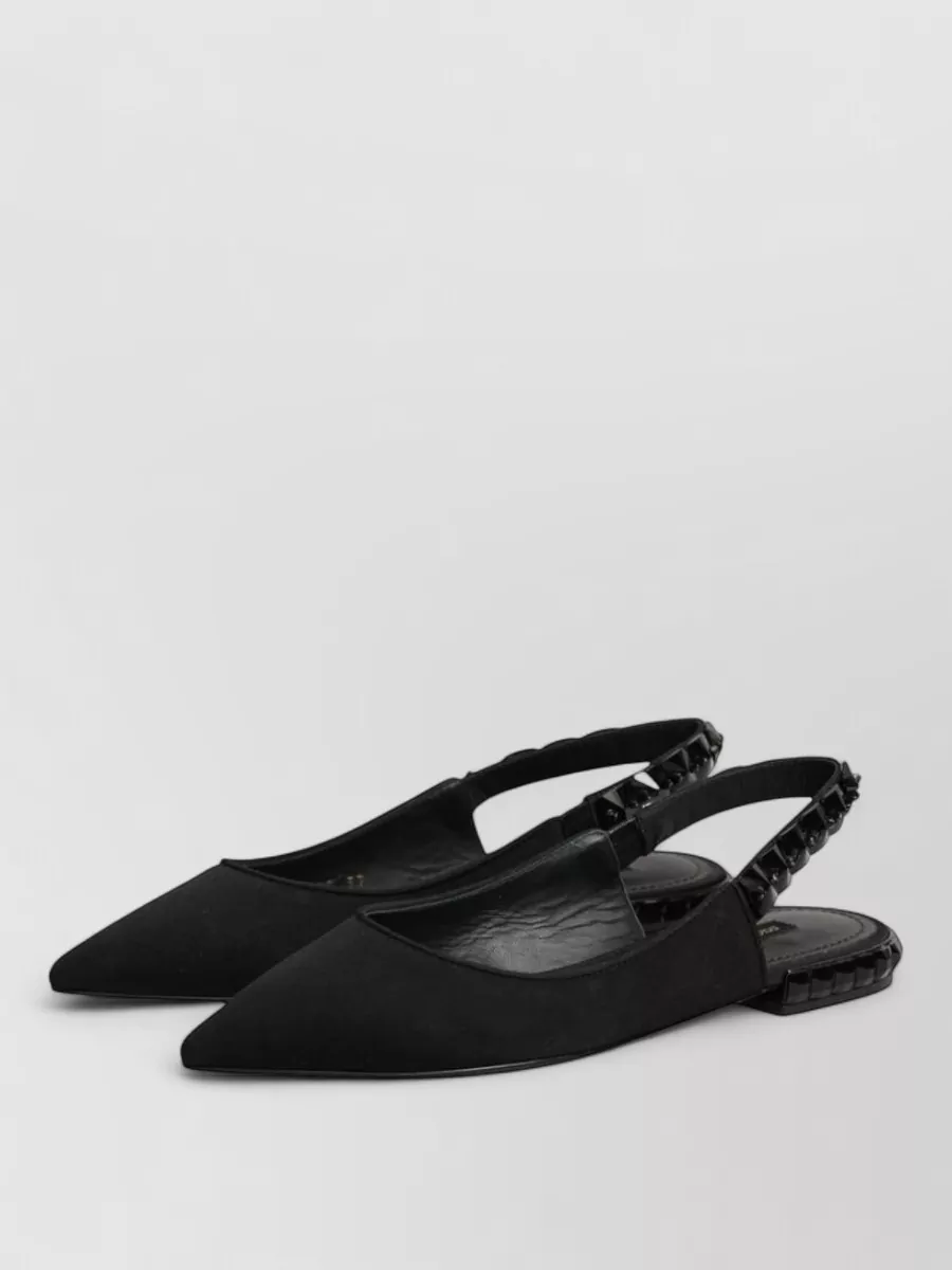 Dolce&Gabbana Silk Crystal-Embellished Slingback Sandals