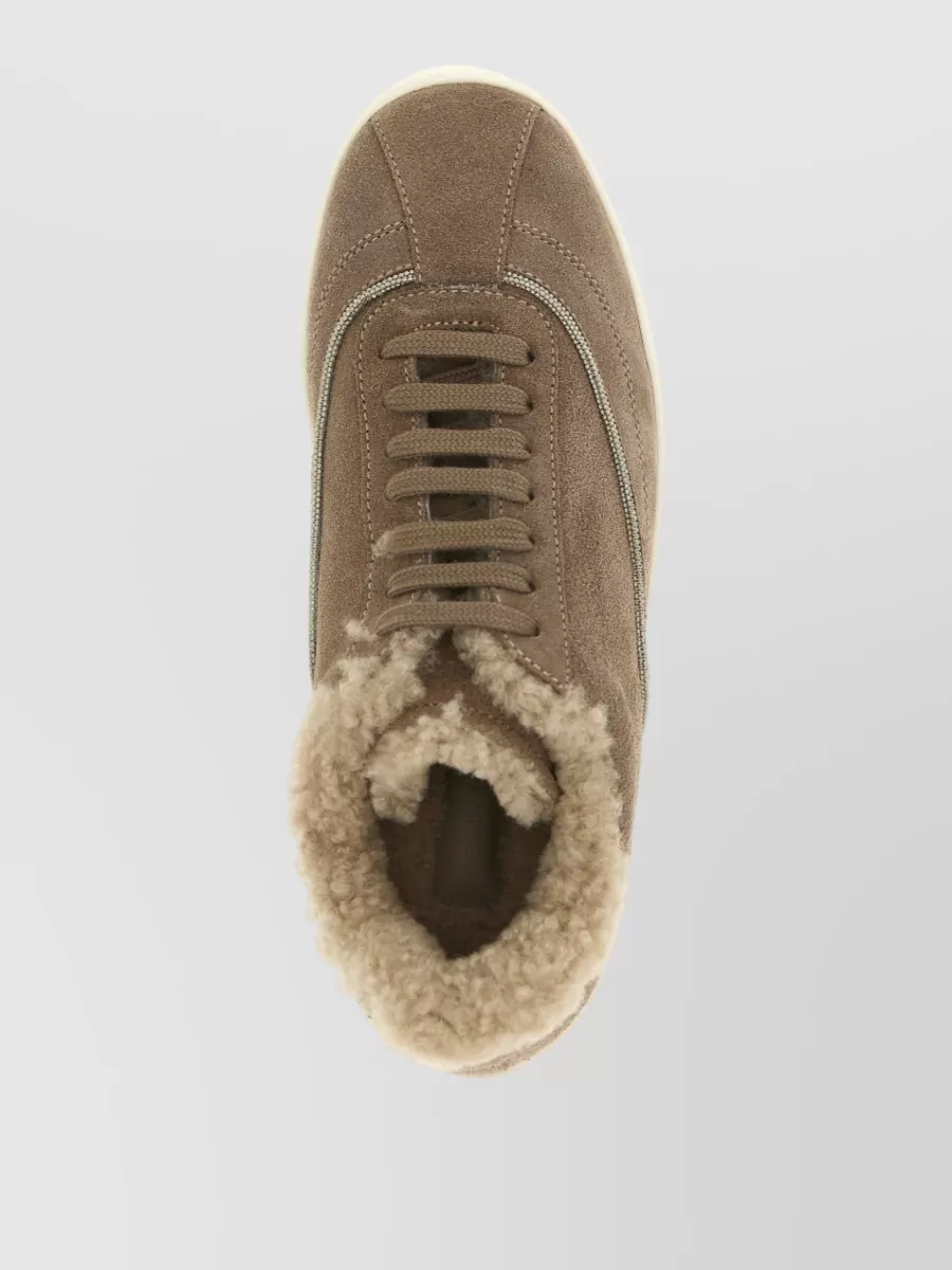 Fabiana Filippi Suede Leather Sneakers