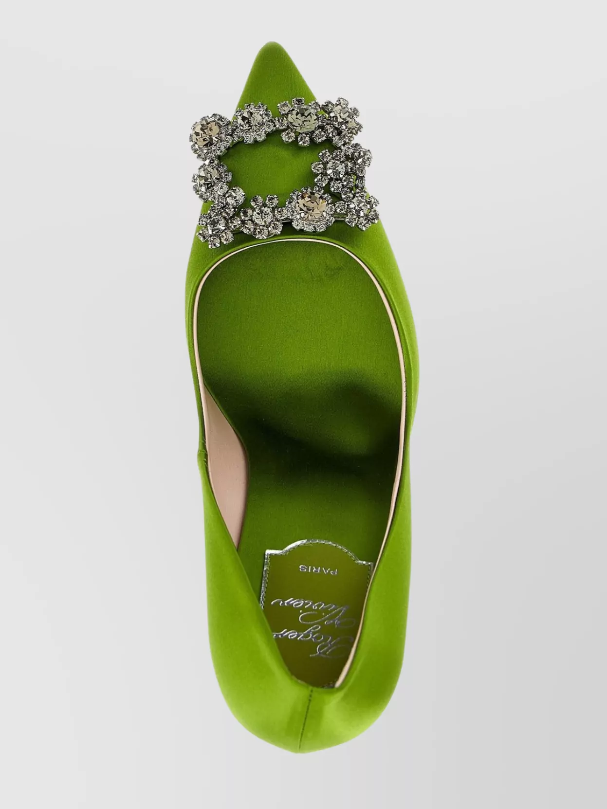 Roger Vivier Crystal Embellished Pointed Toe Pumps