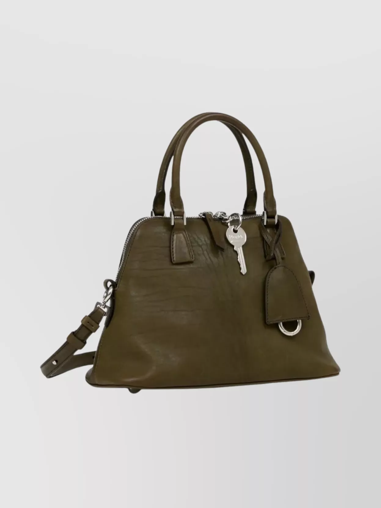 Maison Margiela Stylish Shoulder Bag Metal Ring Detail