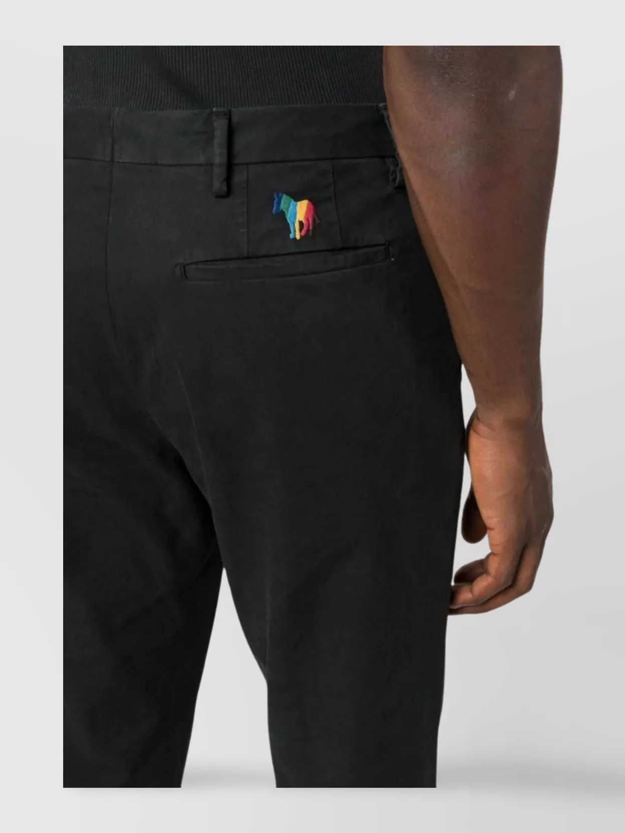 Paul Smith Mid-Rise Slim Cut Stretch-Cotton Trousers