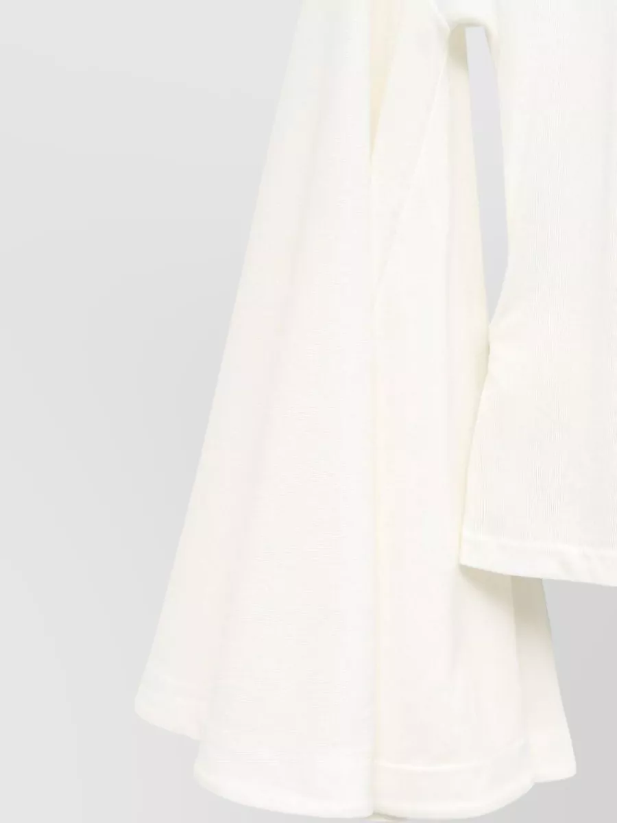 Jacquemus Wrap V-Neck Long-Sleeve Blouse