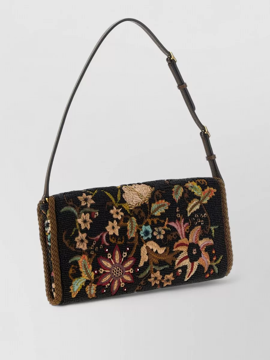 Valentino Garavani De Vain Small Silk Shoulder Bag