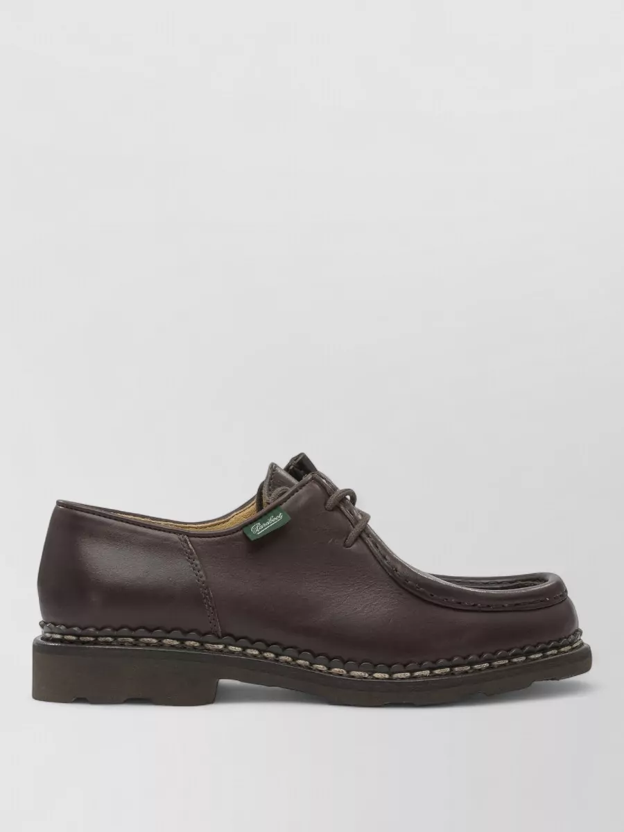 Paraboot Leather Lace-Up Loafers