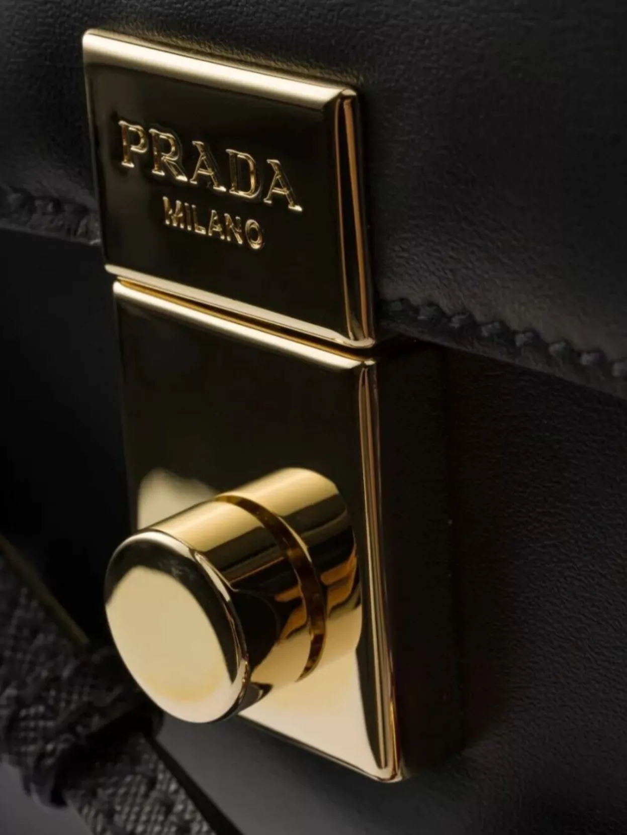 Prada Soft Small Leather Shoulder Bag