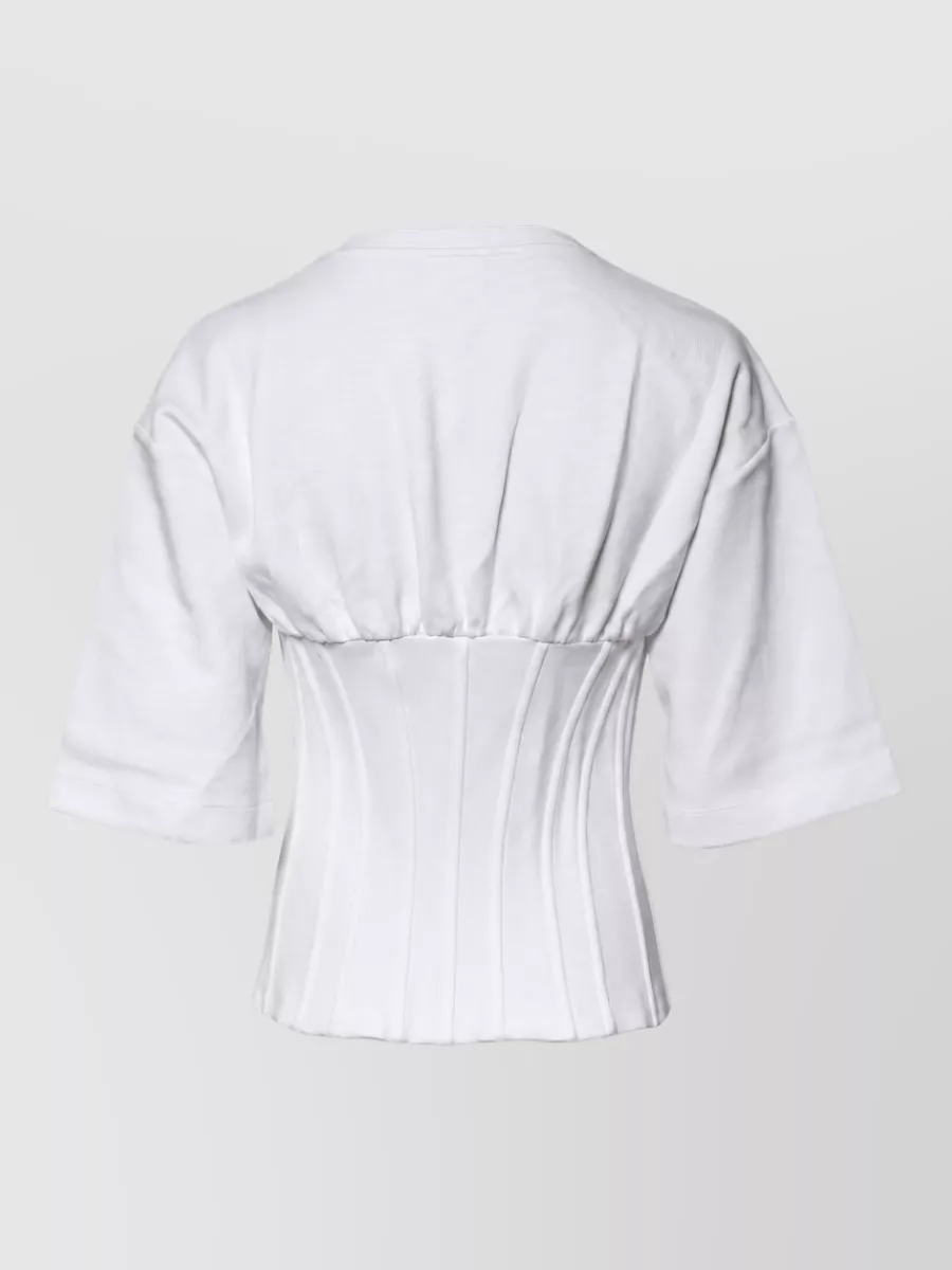 Dolce&Gabbana Cotton Blend Corset Blouse