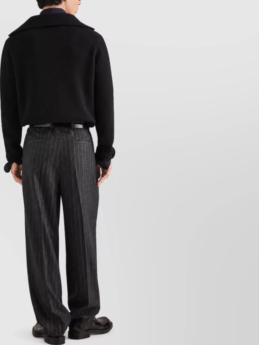 Dolce&Gabbana Virgin Wool Embroidered Ribbed Cardigan