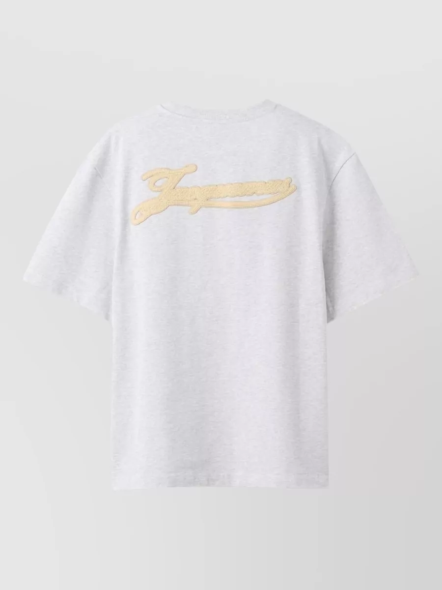 Jacquemus Logo Cotton T-Shirt Crew Neck Design
