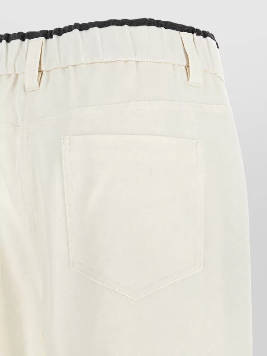 Brunello Cucinelli Cotton Straight-Leg Trousers