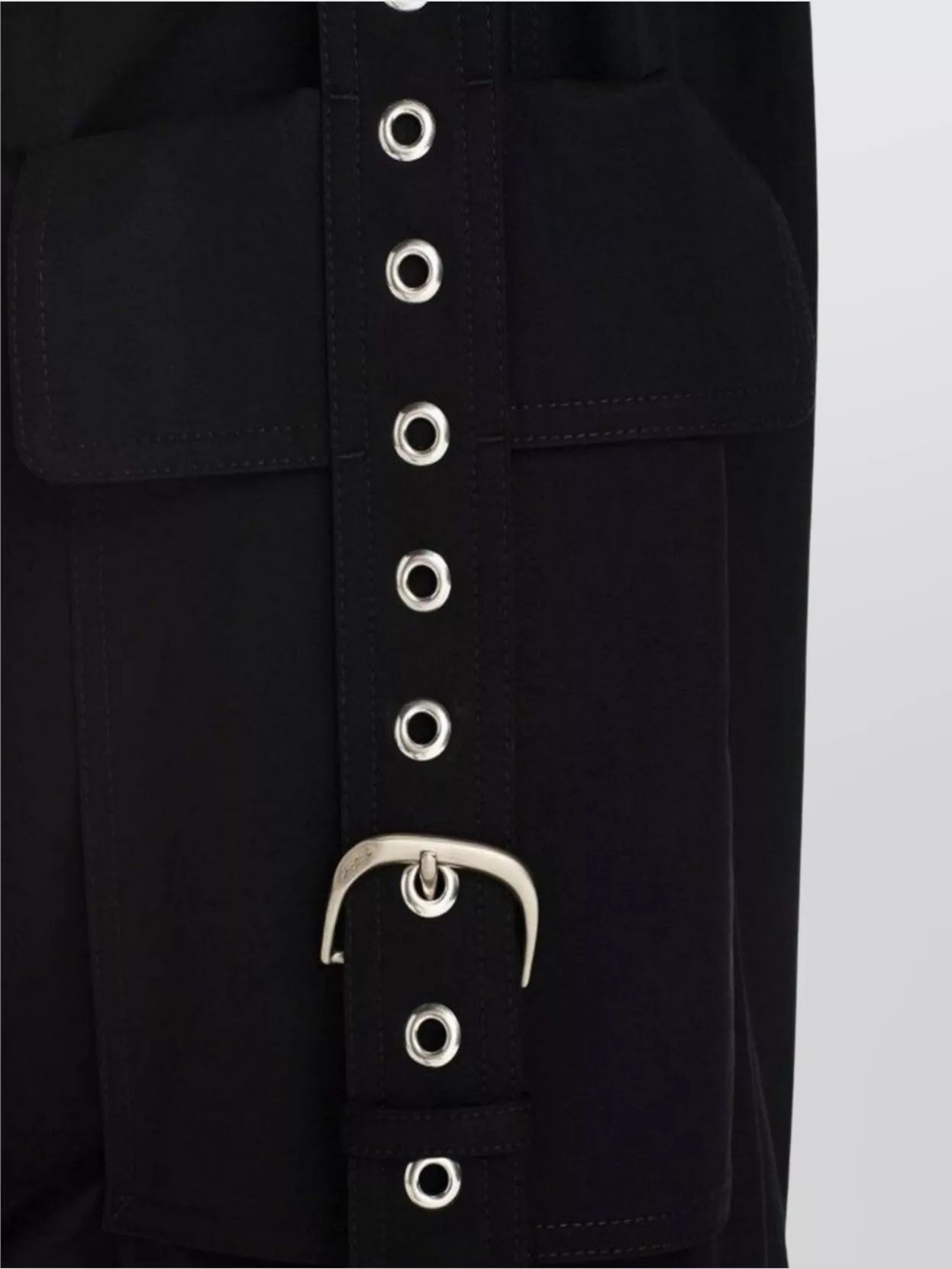 Off-White Cargo Pocket Wide Leg Trousers