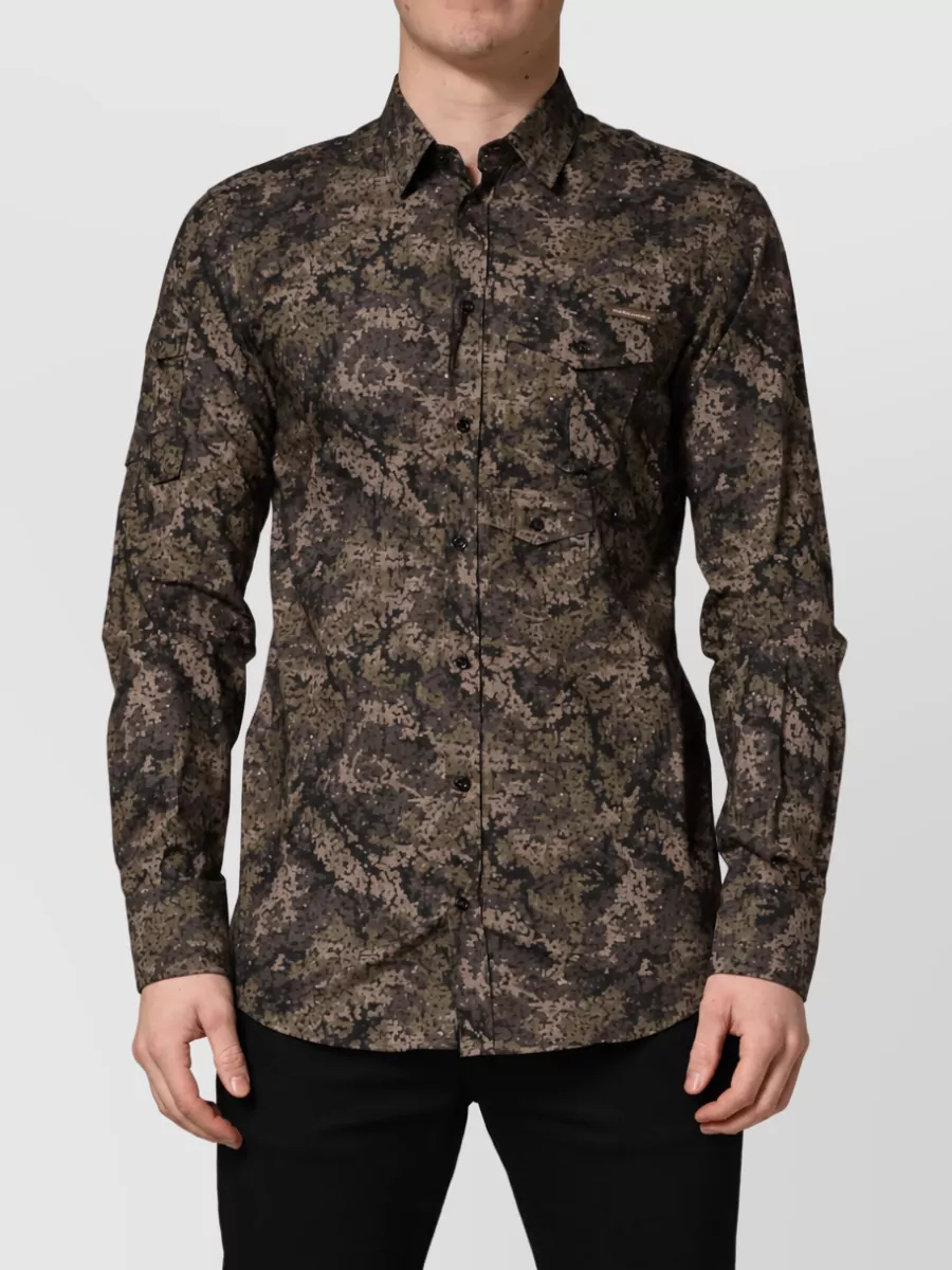 Dolce&Gabbana camouflage long-sleeve shirt