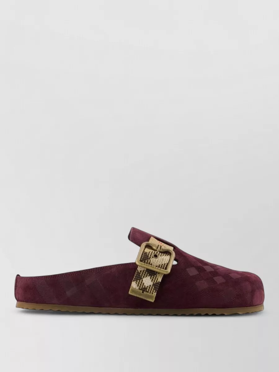 Burberry leather mules